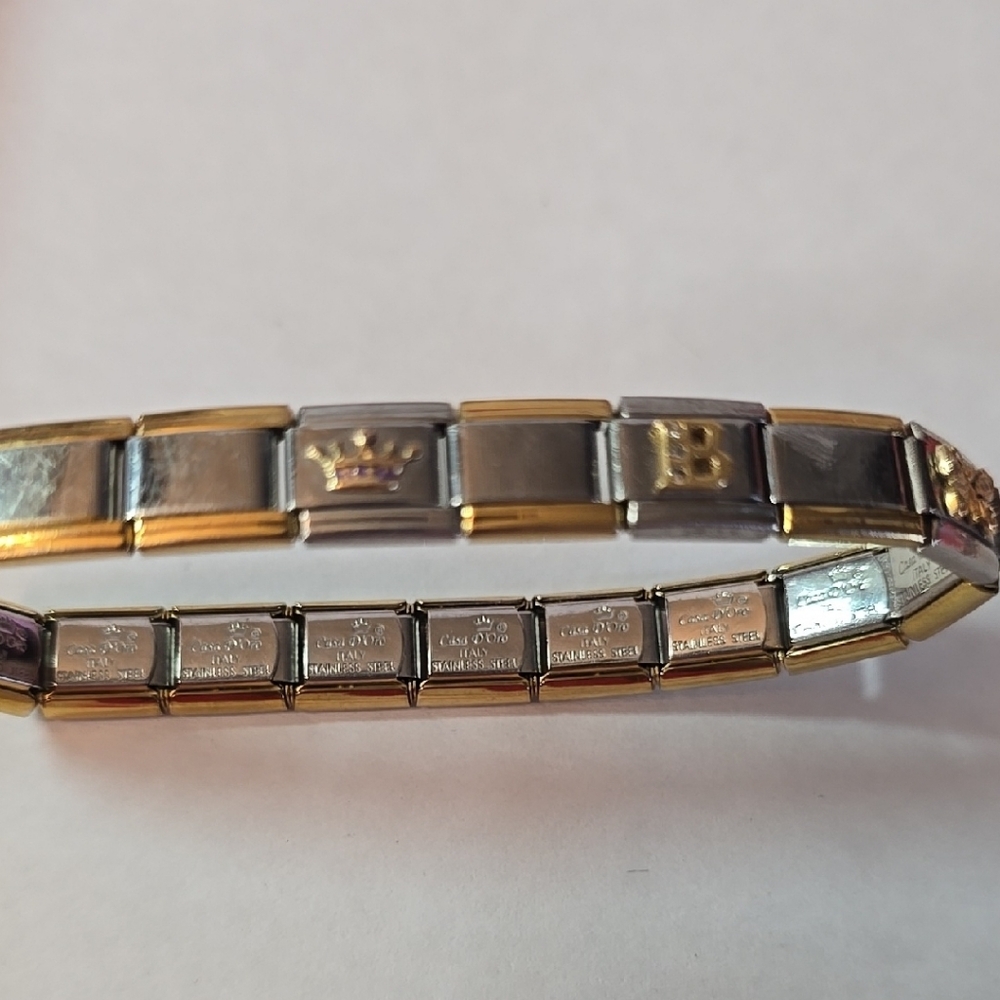 Casa D' Oro Italy Silver and Gold Bracelet